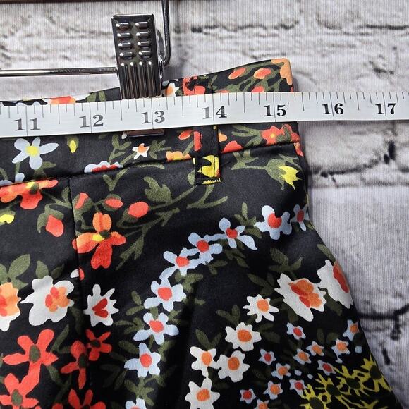 ATM Anthony Thomas Melillo Black Floral Print Shorts Size 8 - Picture 8 of 10